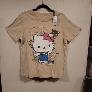 Hello Kitty Beige and Blue Kids T-Shirt